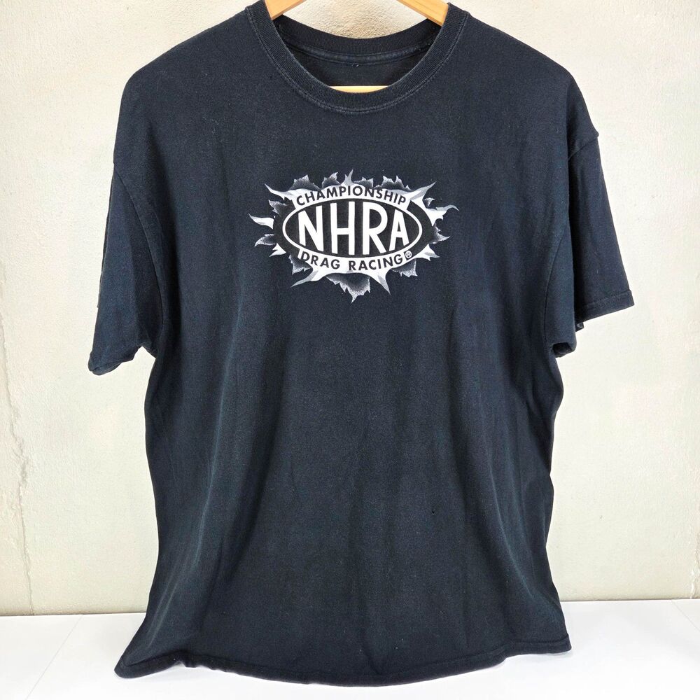 Vintage Y2K NHRA Championship Drag Racing Dragster Graphic Tee Sz XL